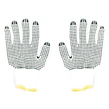  Rubber Dotted Gloves